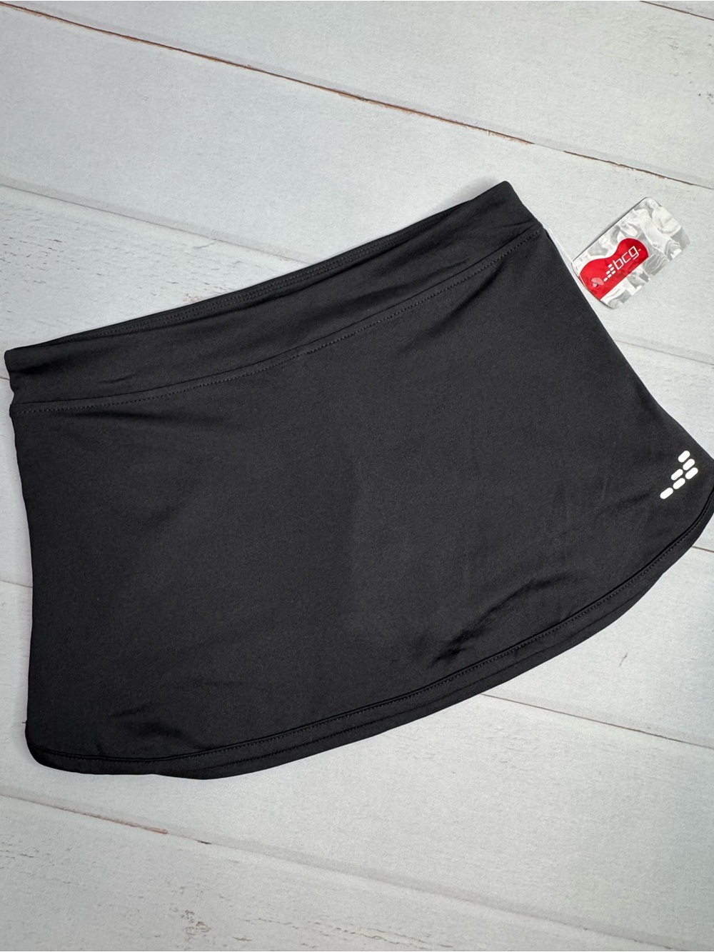 NWT BCG Girls Training Basic Tennis Skort Black L (12-14)